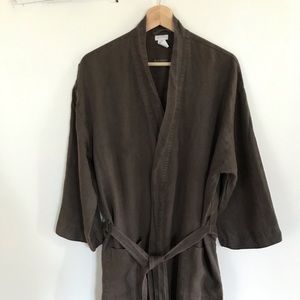 H&M Stone Washed Linen Robe